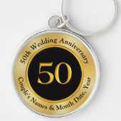 ハンサムな50周年記念贈り物 キーホルダー (正面)
