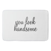 「ハンサムな」大きいバス・マットを見ます バスマット (正面)