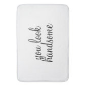 「ハンサムな」大きいバス・マットを見ます バスマット (正面縦)