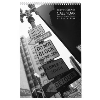 ハンサムなB&Wの写真のカレンダー-ケリーのワイン カレンダー