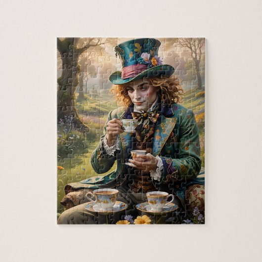 ハンサムなHatter ai art ジグソーパズル (縦)