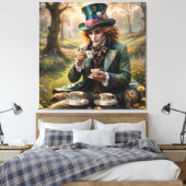 ハンサムなHatter ai art Stretted Canvas Print キャンバスプリント (インサイチュ (寝室))