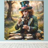 ハンサムなHatter ai art Stretted Canvas Print キャンバスプリント (インサイチュ (ウッドフロア))