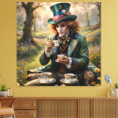 ハンサムなHatter ai art Stretted Canvas Print キャンバスプリント (インサイチュ (リビング))