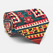 ハンサムアンティークカザックオリエンタルラグデザイン ネクタイ (ロール)