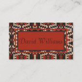 ハンサムオリエンタルラグデザイン名刺 名刺 (正面)