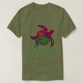 ハンサムカラフルセントサイモンズアイランドGAウミガメ Tシャツ