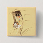 ハンサムキャブ 缶バッジ (正面)