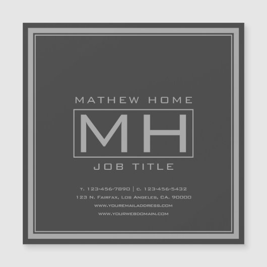 ハンサムグレー&ダークグレープロフェッショナル (正面)