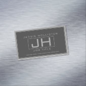 ハンサムグレー&ダークグレープロフェッショナル マグネット名刺 (インサイチュ)