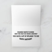 ハンサムスペインのな男、彼女のおもしろい誕生日カード カード (内部)