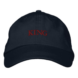ハンサムビジョア刺繍ハットトラッカーハット KING 刺繍入りキャップ