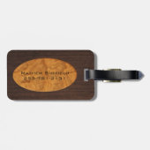 ハンサムフェイクウッドモノグラムのラゲッジタグ ラゲッジタグ (裏面横)
