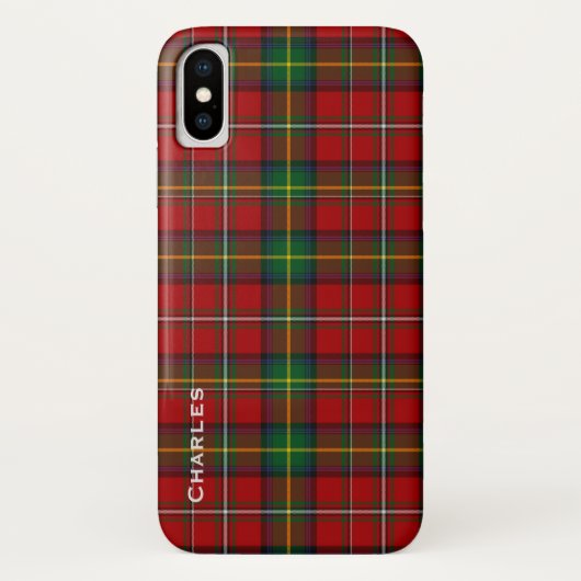 ハンサムボイドタータンチェックプレイドiPhone Xケース Case-Mate iPhoneケース (裏面)