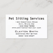 ハンサムラブラドールレトリバー写真動物気に 名刺 (裏面)