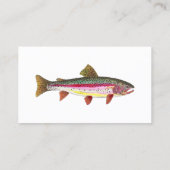 ハンサムレインボートラウト魚釣り 名刺 (裏面)