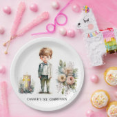ハンサム少年1st.聖餐式 ペーパープレート (パーティー)