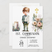 ハンサム少年1st.聖餐式 招待状 (正面/裏面)