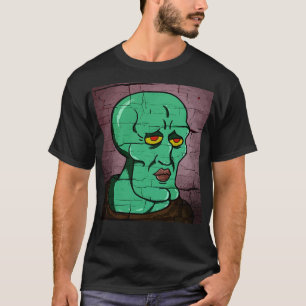 ハンサム横向き動揺してスタイルベクトル描画 Tシャツ