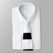 ハンサム白黒ストライプモノグラム ネクタイ (タイ)