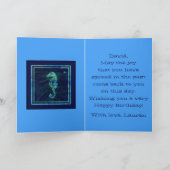 ハンサム航海の誕生日カード カード (内部)