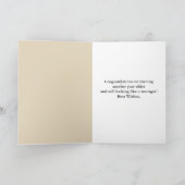 「ハンサム・デビル！」バースデーカード、ブル・ドッグ カード (内部)