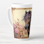 ハンサム・ホース カフェラテマグ (左アングル)