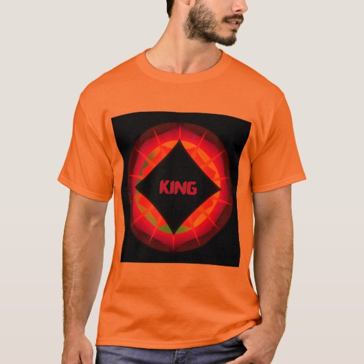 ハンサム KING テキスト オリジナルテキスト Tシャツ (正面)