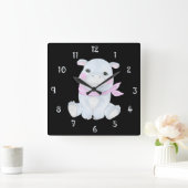 ハンシーザヒッポウォールクロック スクエア壁時計 (ホーム)