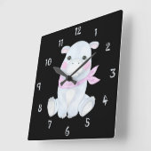 ハンシーザヒッポウォールクロック スクエア壁時計 (傾斜)