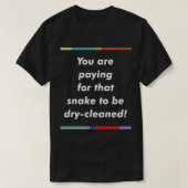 ハンスすごいピープショーファン引用文 Tシャツ (デザイン正面)