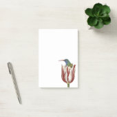 ハンスはチューリップのポストイットノートパッドに入ったハミングバード ポストイット (オフィス)