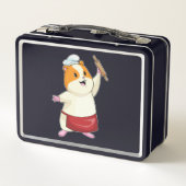 ハンスターをベーカー転がのピンで メタルランチボックス (裏面)