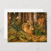ハンスホフマンによる森のウサギ ポストカード (正面/裏面)