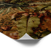 ハンスホフマンによる森のウサギ – ヴィンテージ ポスター (角)