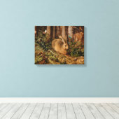 ハンスホフマン森のウサギ キャンバスプリント (インサイチュ (ウッドフロア))