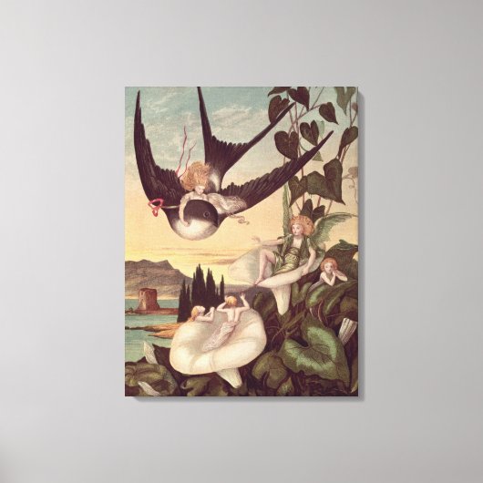 ハンス・クリスチャンによる「thumbkinetta」へのイラストレーション キャンバスプリント (正面)