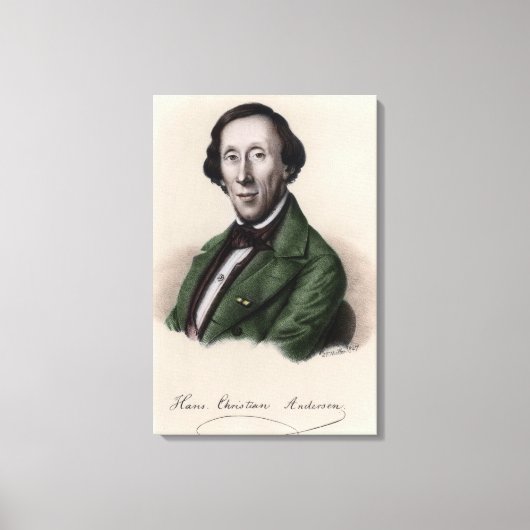 ハンス・クリスチャン・アンデルセンポートレート2 キャンバスプリント (正面)