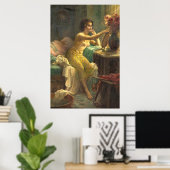 ハンス・ザッツカによる化粧台でエジプト人の少女 ポスター (ホームオフィス)