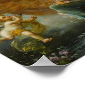 ハンス・ザッツカによる流れによる森のニンフ ポスター (角)