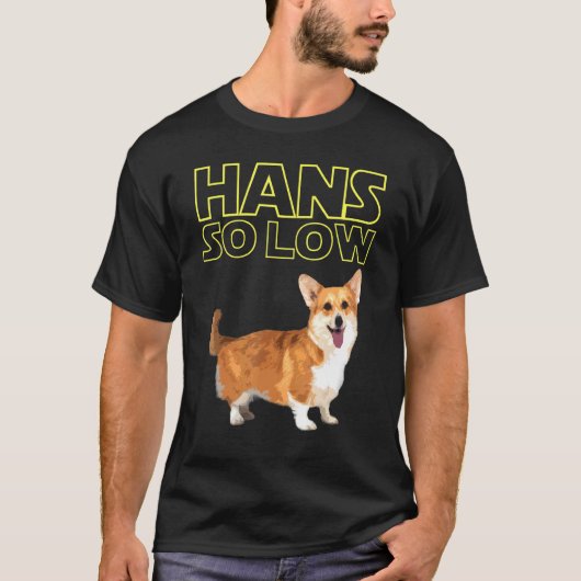 ハンス・ソー・ロウ・コーギー Tシャツ (正面)