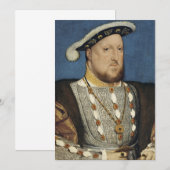 ハンス・ホルベイン・ザ・ジュンガーポートレート・オブ・ヘンリー8世 招待状 (正面/裏面)