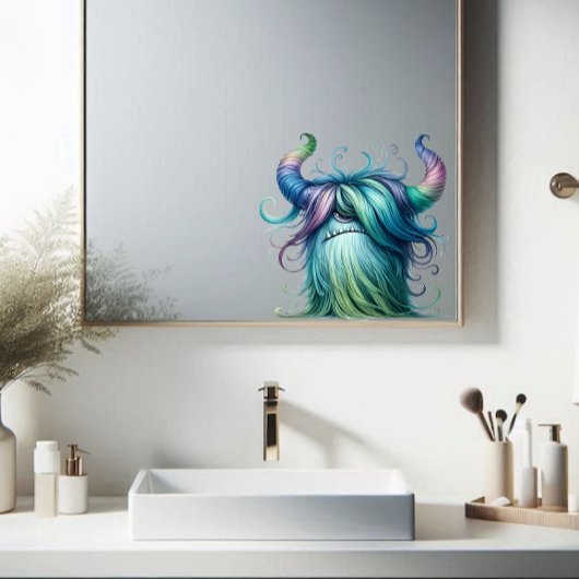 ハンス – 片目モンスタートランスペアレントステッカー シール