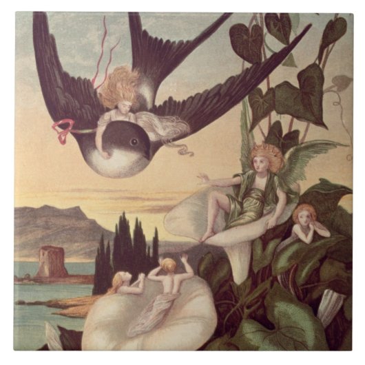 ハンズのクリスチャンによる「Thumbkinetta」へのイラストレーション、 タイル (正面)