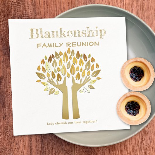 ハンズアップツリー葉懇親会の基本 スタンダードカクテルナプキン