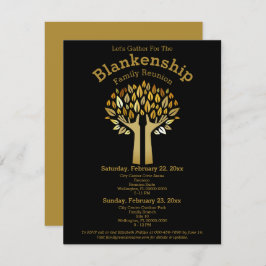 ハンズアップツリ葉ー懇親会テンプレート 招待状