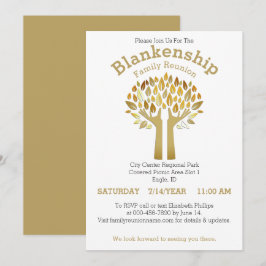 ハンズアップツリ葉ー懇親会テンプレート 招待状