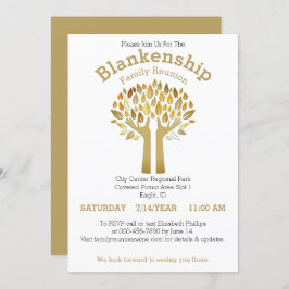 ハンズアップツリ葉ー懇親会テンプレート 招待状