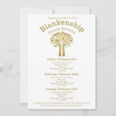 ハンズアップ ツリー リーフ ファミリー リユニオン テンプレート (正面)