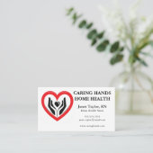 ハンズインハートホーム健康ナース 名刺 (スタンド正面)